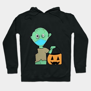 zombie trick or treat covid Hoodie